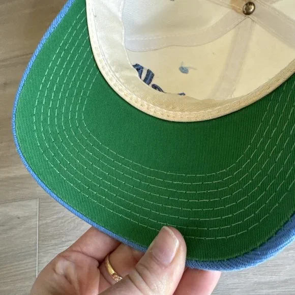 Vintage UNC Tar Heels Script Hat Sports Specialties Snapback Cap Wool 2 Tone‎